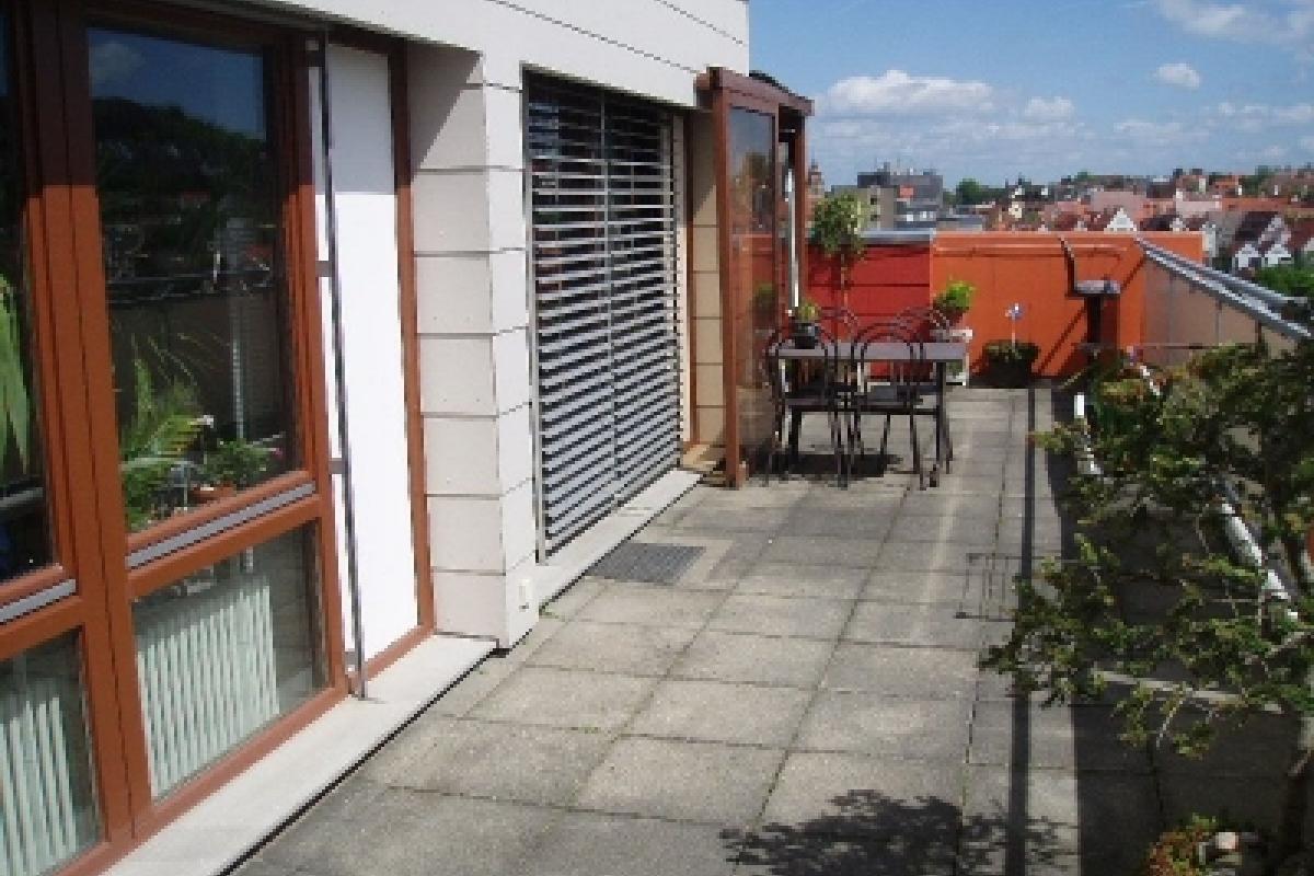 4-Zimmer-Penthouse-Wohnung in Leonberg Außenansicht vom Balkon