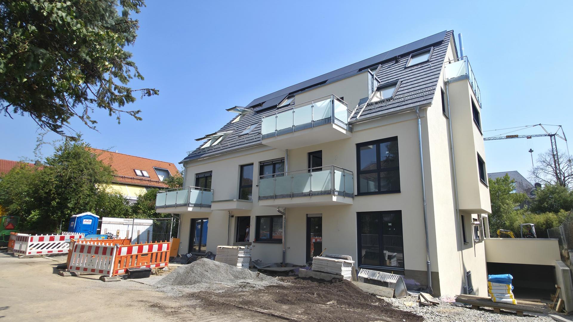 Ansicht von Eingangsseite aktueller Bautenstand 