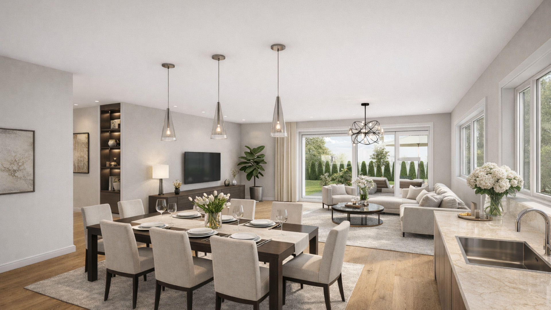 Visualisierung Wohnen / Essen